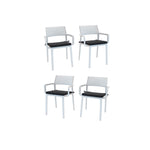 Nardi Trill II Outdoor Dining Arm Chair - Set of 4 - Bianco