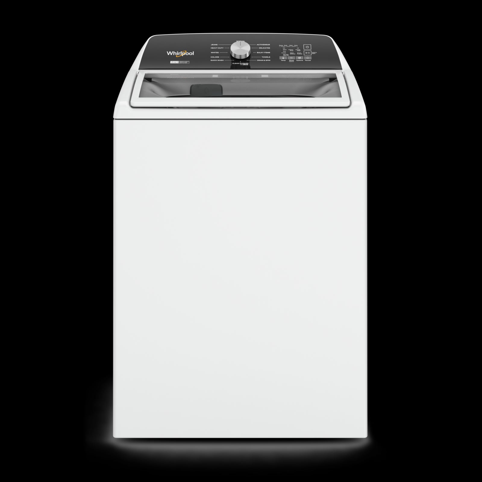 Whirlpool White Top Load Washer with Removable Agitator (5.4 Cu Ft) - WTW5057LW