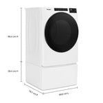 Whirlpool White Gas Dryer with Wrinkle Shield (7.4 cu. ft.) - WGD5605MW