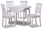 Winter 5-Piece Drop Leaf Dining Set - Antique White
