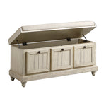 Woodwell Storage Bench - Antique White