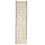 Korydallos IV Area Rug - 2'6" X 10' Runner - Ivory/Brown