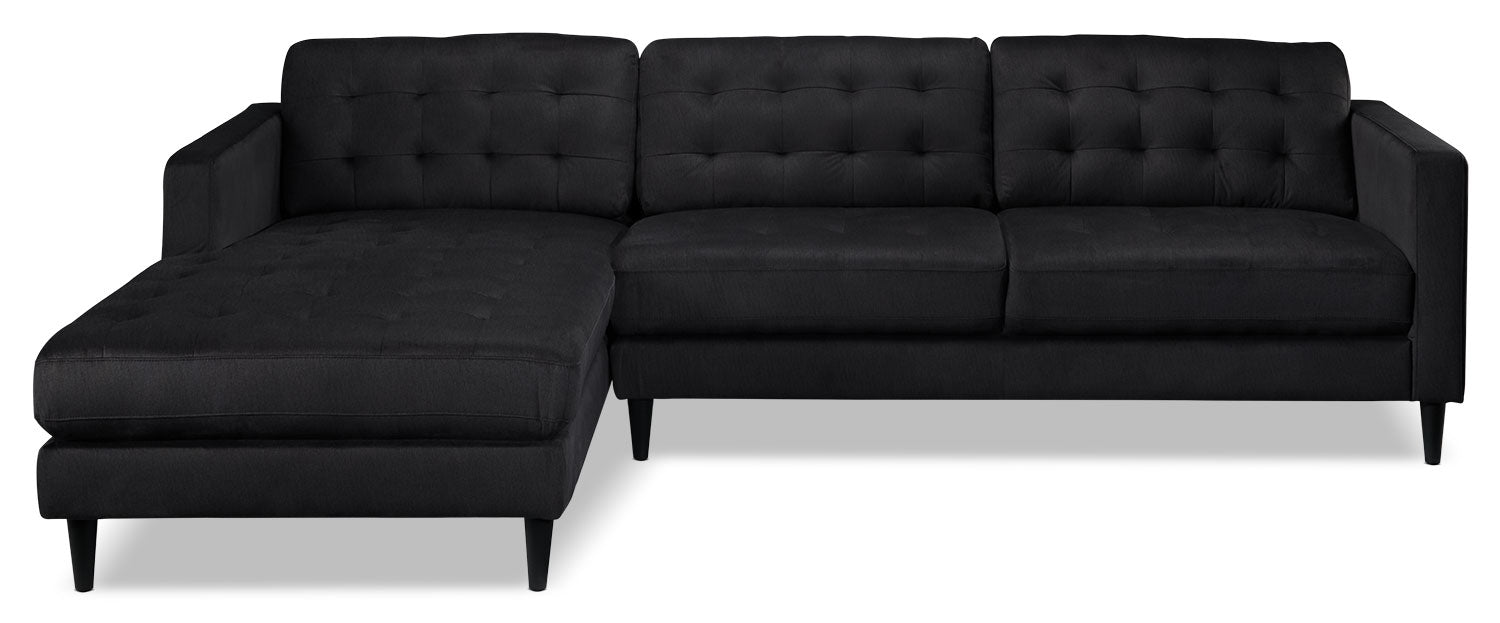 Paragon 2-Piece Sectional with Left-Facing Chaise - Charcoal