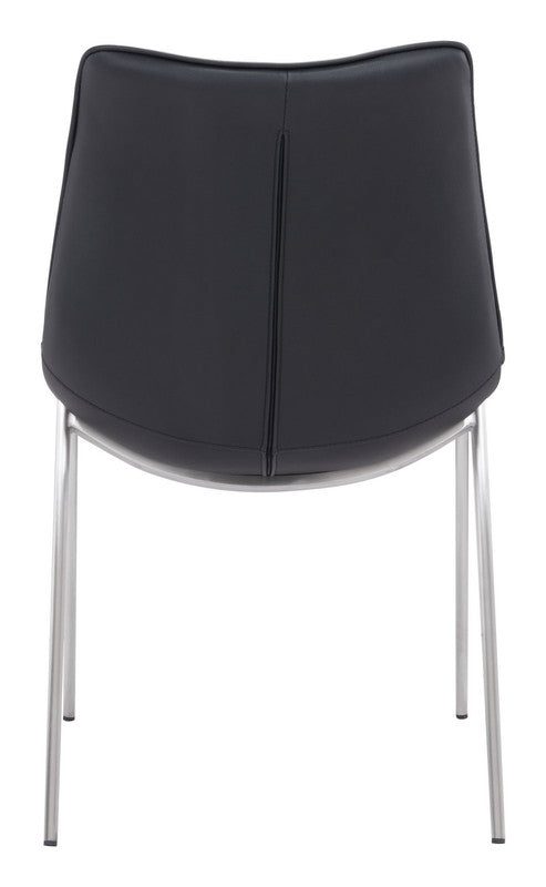 Teglberg Dining Chair - Black/Silver - Set of 2