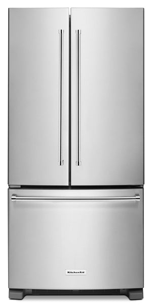 KitchenAid Réfrigérateur 22,1 pi³ porte à 2 battants inox KRFF302ESS