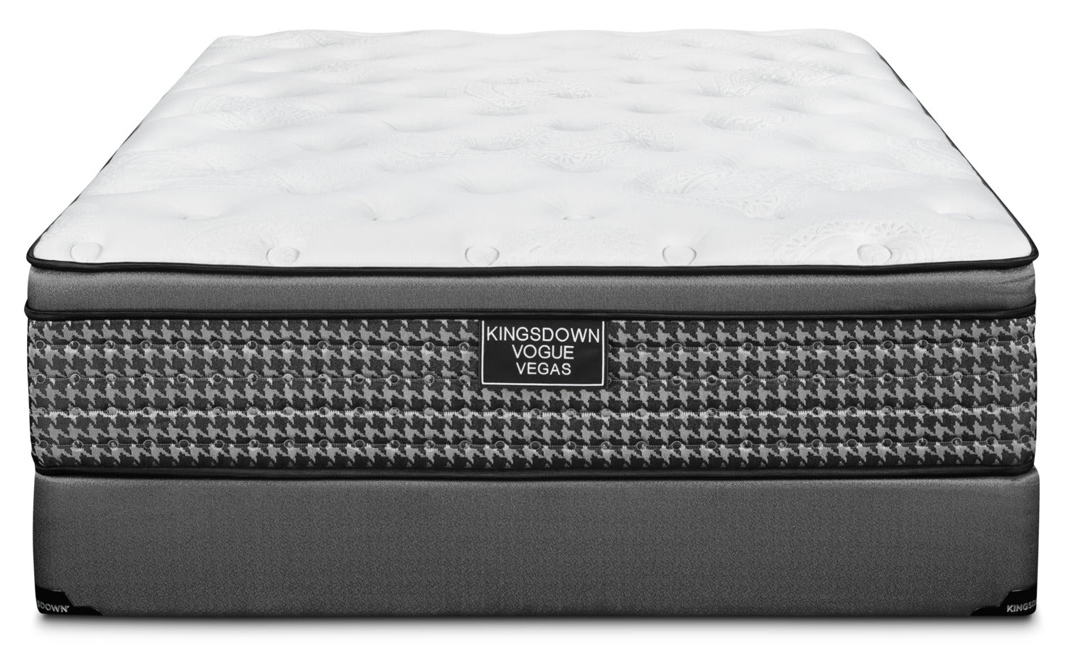 Kingsdown Vegas Cushion Firm Queen Mattress and Boxspring Set
