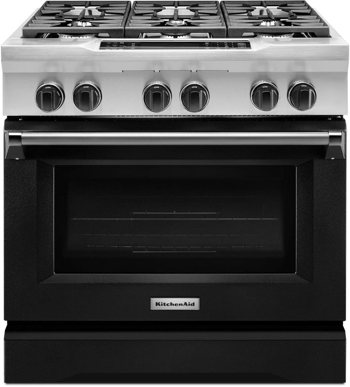 KitchenAid Imperial Black Slide-In Dual Fuel Range (5.1 Cu. Ft.) - KDRS467VBK