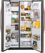 GE Slate Counter-Depth Side-By-Side Refrigerator (21.9 Cu. Ft.) - GZS22DMJES