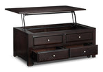 Ines Lift-Top Coffee Table - Espresso