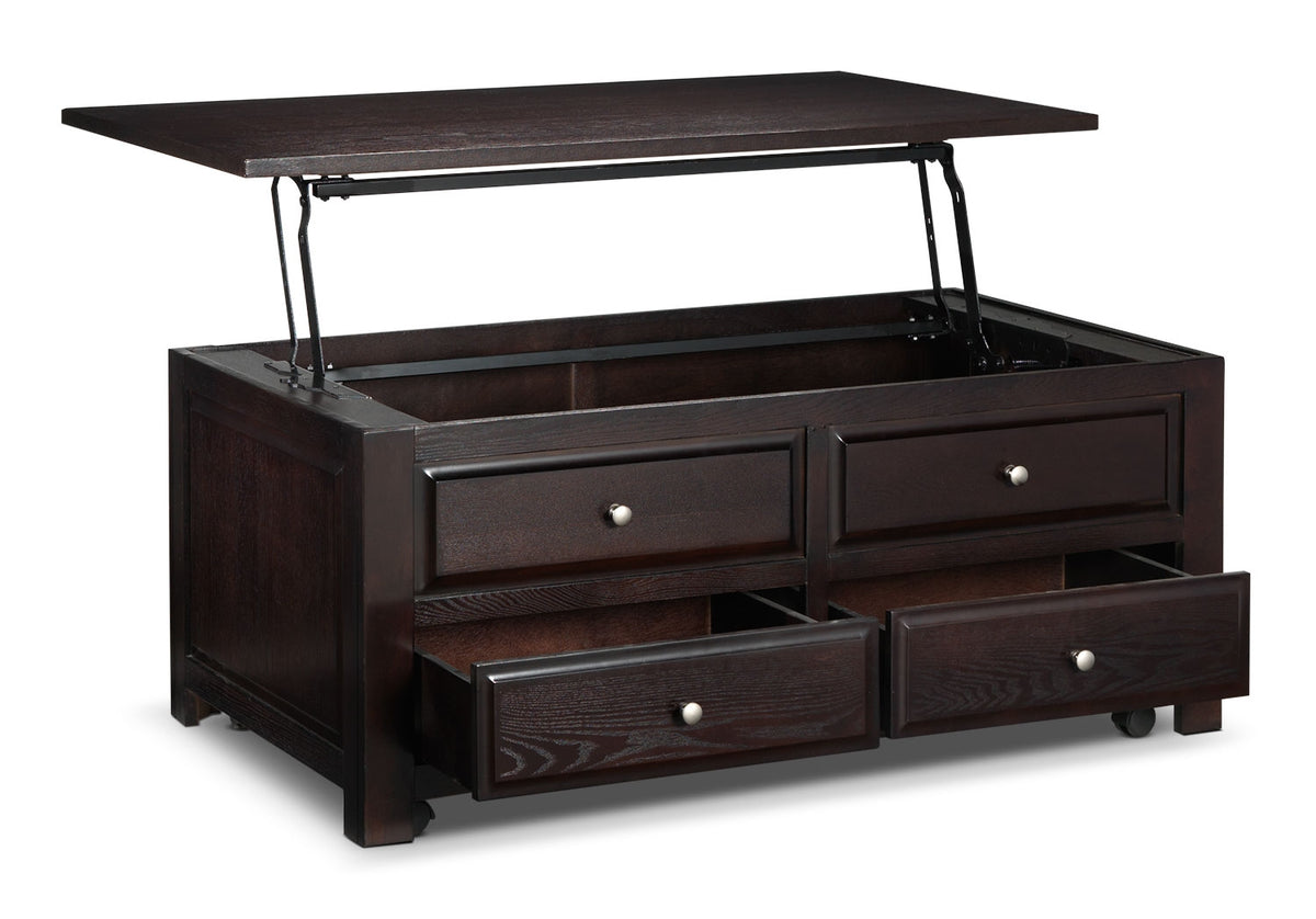 Ines Lift-Top Coffee Table - Espresso