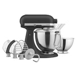 KitchenAid Imperial Black Artisan® Series Tilt-Head Stand Mixer with Premium Accessory Pack - KSM195PSBK