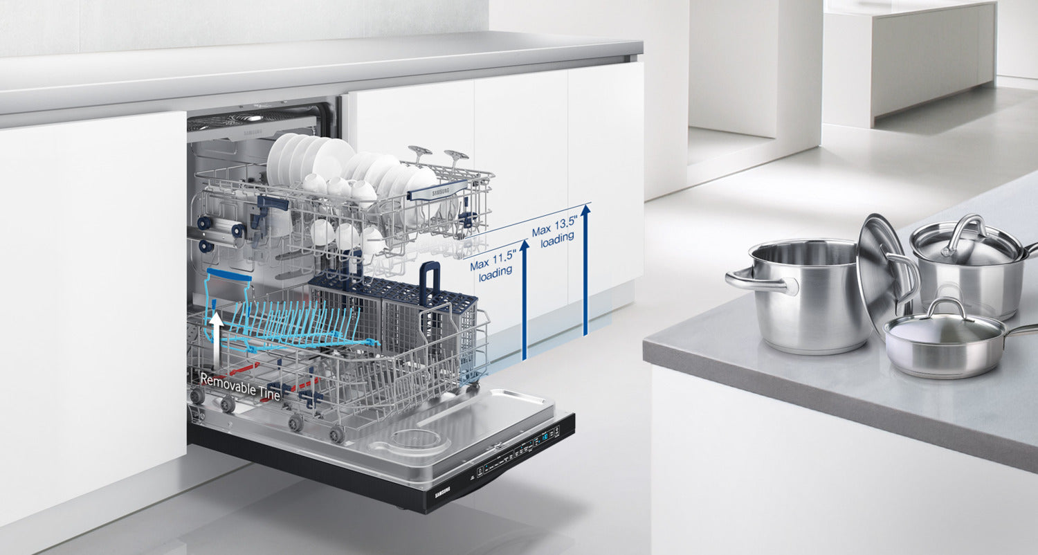 Samsung Black Stainless Steel 24" Dishwasher -	DW80K7050UG/AC