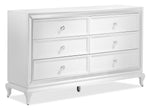 Arctic Ice 6 Drawer Dresser - White