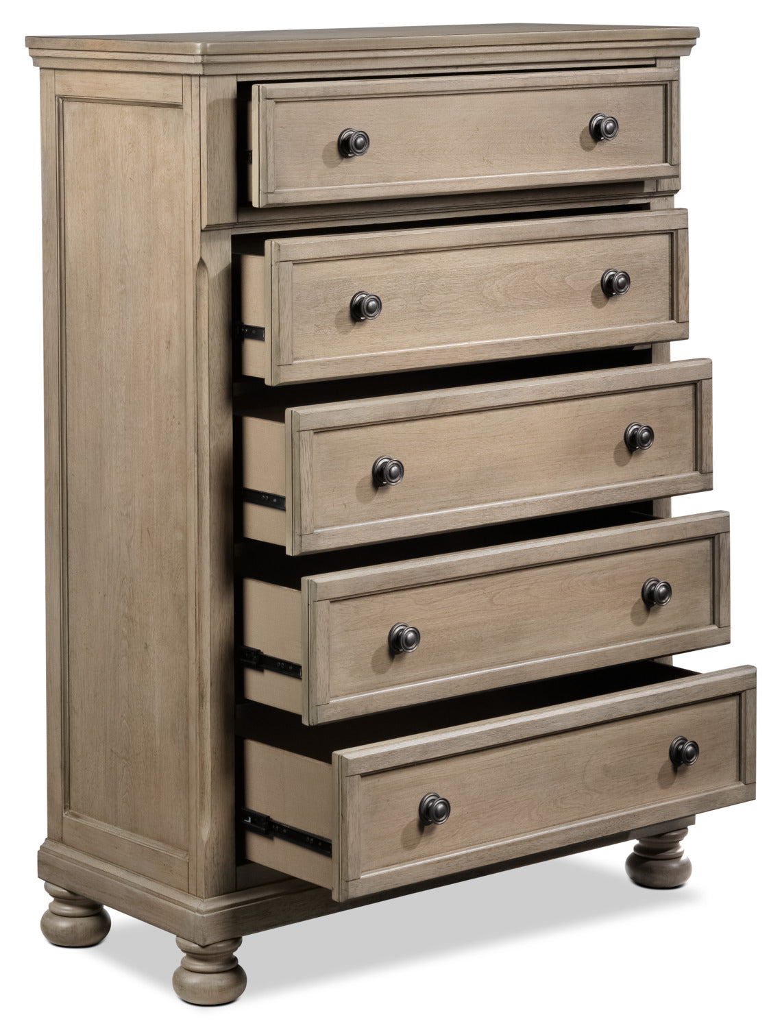 Windchester 5-Drawer Chest - Grey