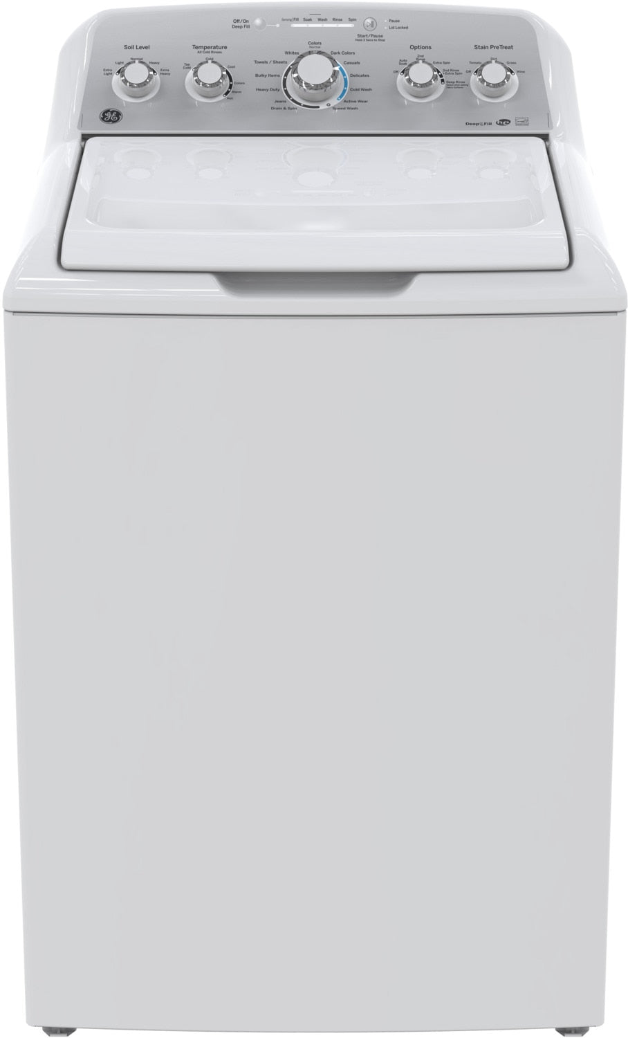 GE White Top-Load Washer (4.9 Cu. Ft.) - GTW485BMMWS