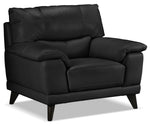 Braylon Leather Chair - Classic Black