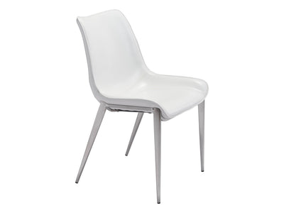 Teglberg Dining Chair - White/Silver - Set of 2