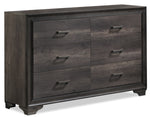 Sophie 6-Drawer Dresser - Weathered Grey