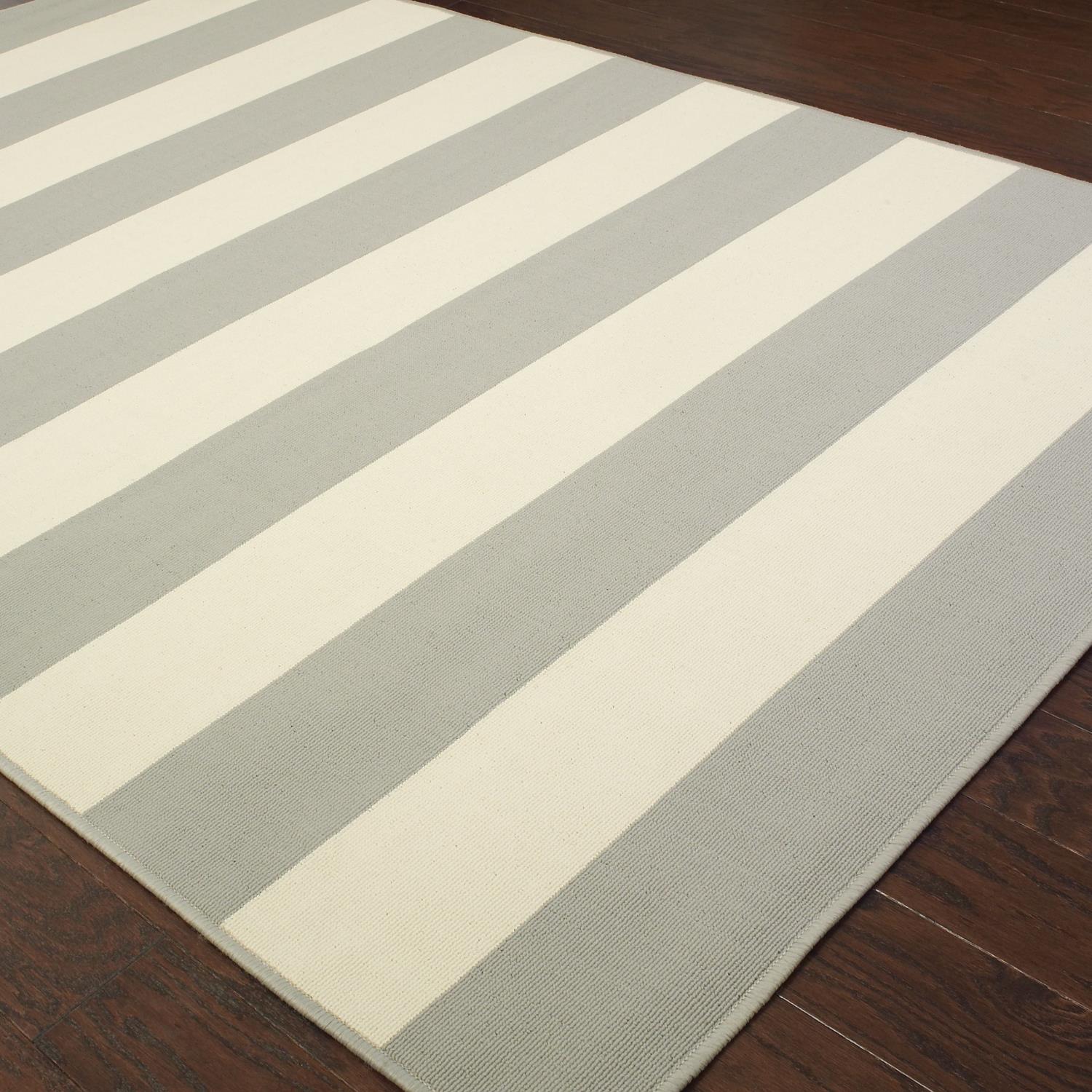 Calypso W4768HL Striped Indoor/Outdoor Area Rug (8'6"X13')