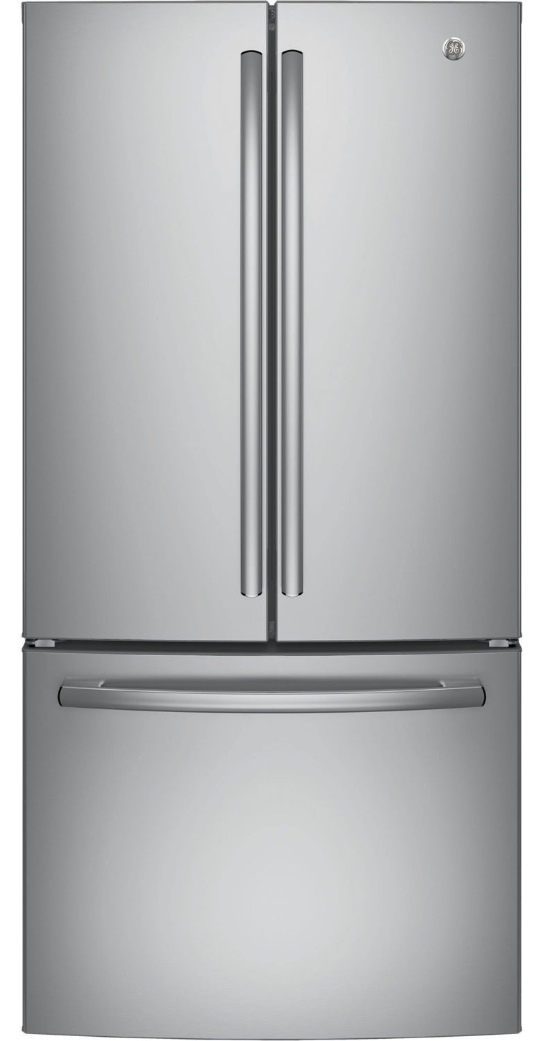 GE Stainless Steel Counter-Depth French Door Refrigerator (18.6 Cu. Ft.) - GWE19JSLSS