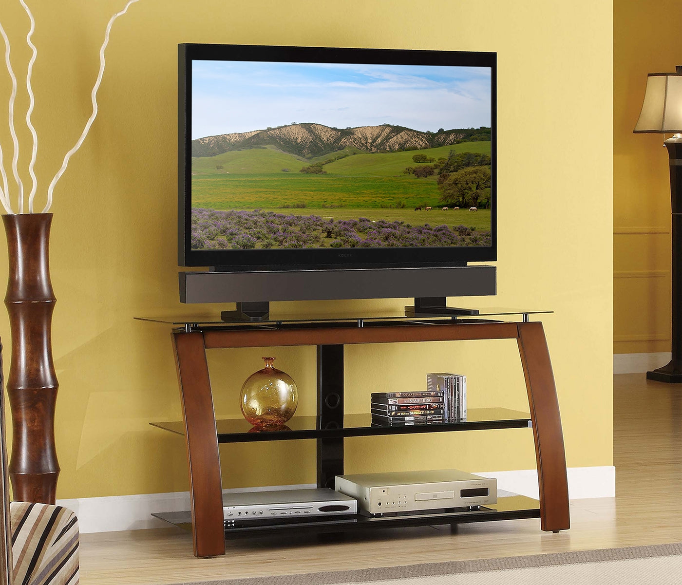 Bryson 40" TV Stand - Black and Brown
