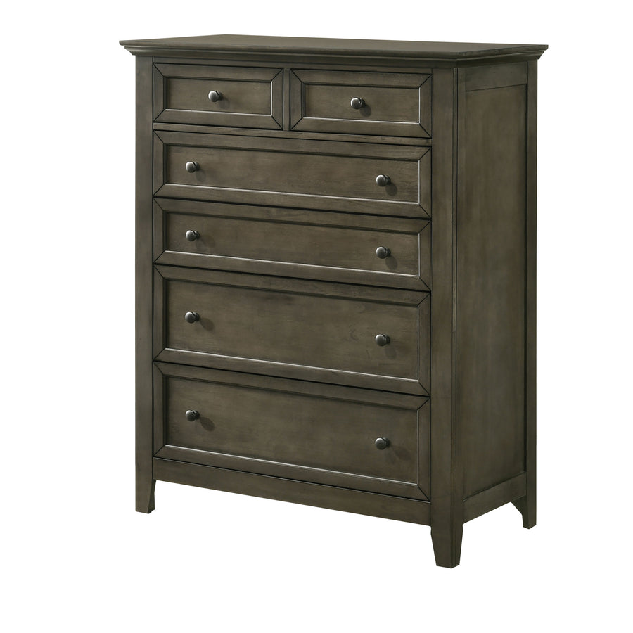 San Mateo 6-Drawer Chest - Pewter