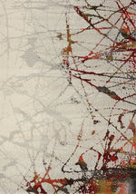 Splatter 5' x 8' Area Rug - Cream and Black