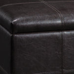 Anisa Storage Ottoman - Espresso