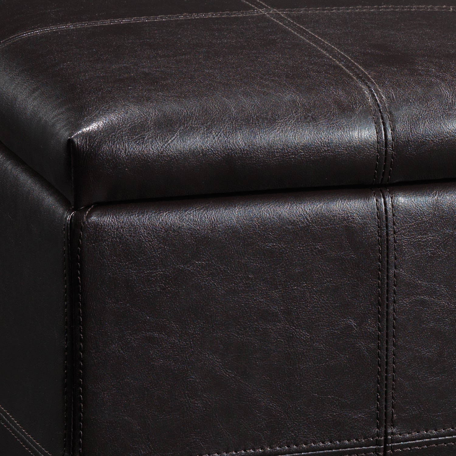 Anisa Storage Ottoman - Espresso