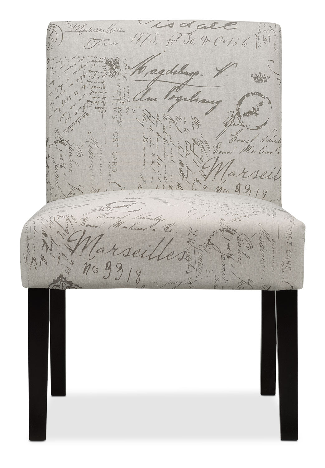 Mariette Accent Chair - Scroll White