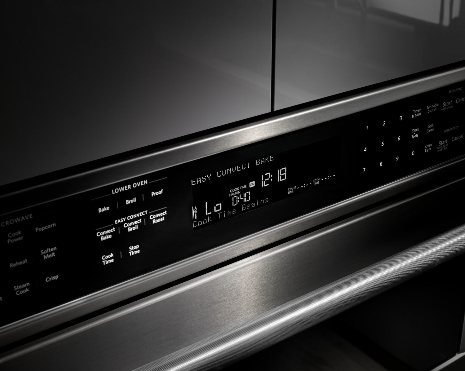 KitchenAid Black Stainless Steel Wall Oven (5.0 Cu. Ft.) w/ Microwave (1.4 Cu. Ft.) - KOCE500EBS