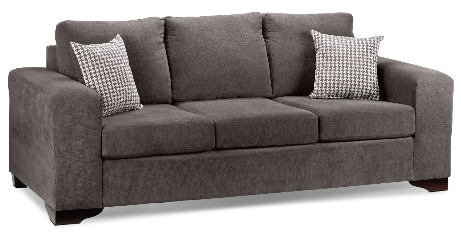 Fava Sofa and Loveseat Set - Grey