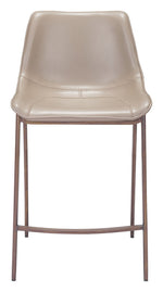 Teglberg Counter Height Stool - Greyish Brown/Walnut - Set of 2