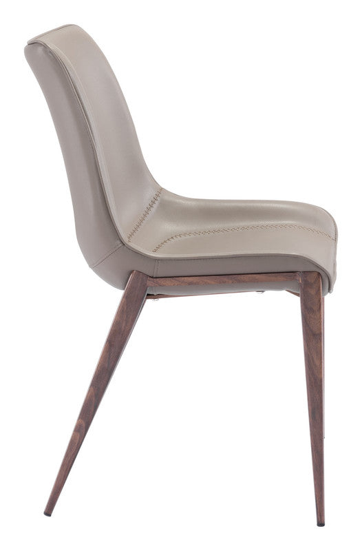 Teglberg Dining Chair - Greyish Brown/Walnut - Set of 2