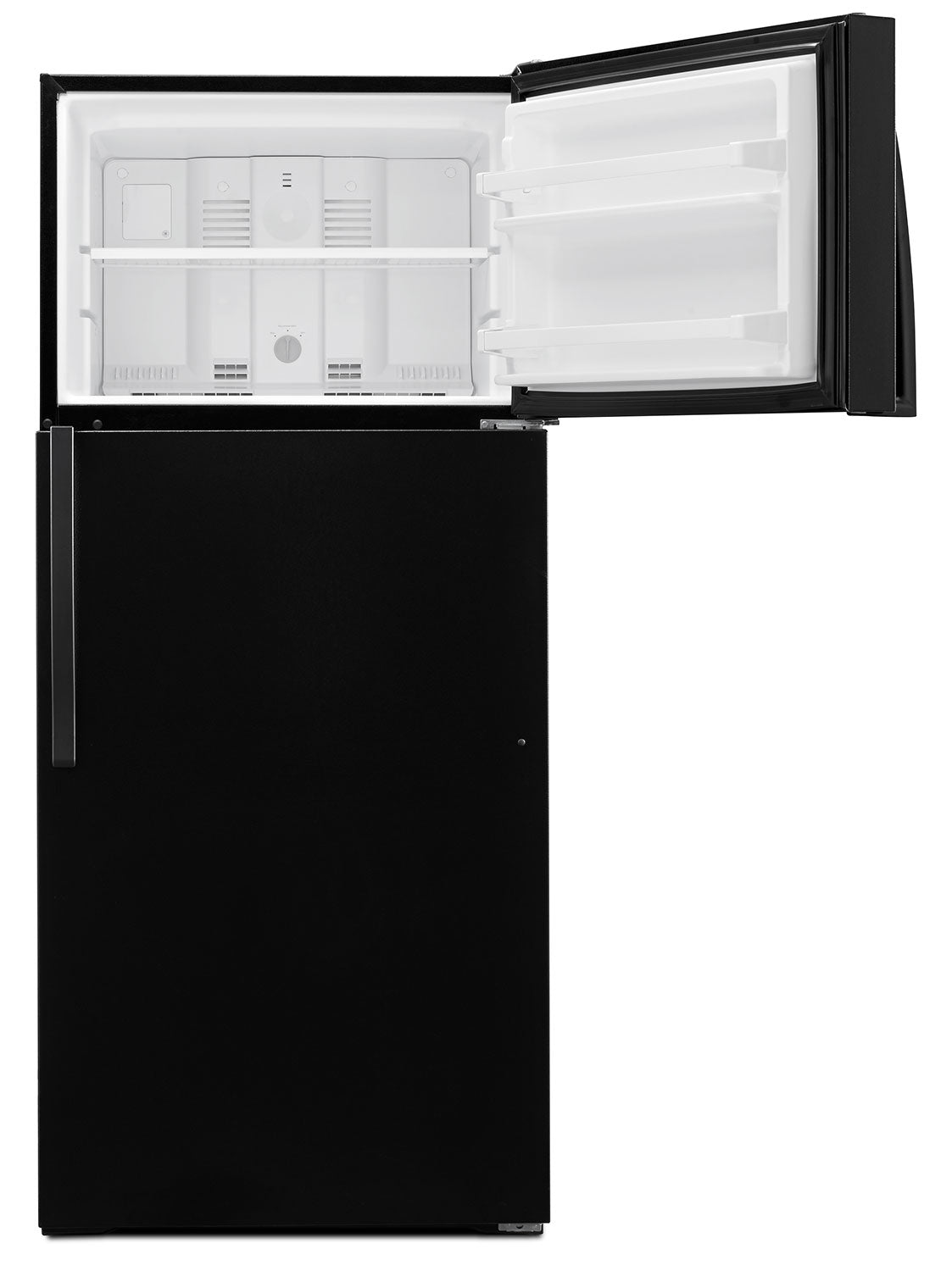 Whirlpool 28" 14.3 Cu. Ft. Black Top-Freezer Refrigerator - WRT314TFDB