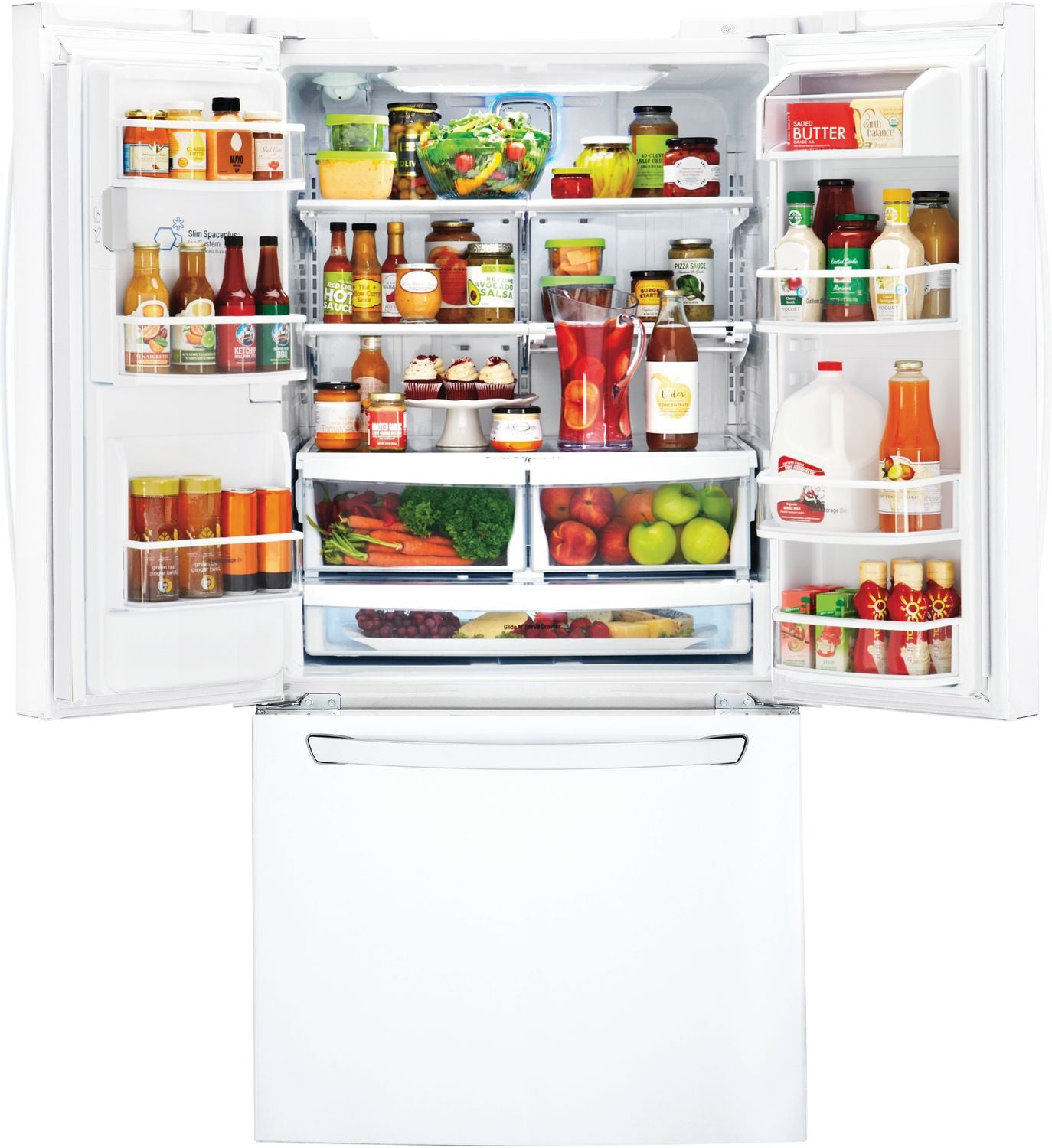 LG White French Door Refrigerator (24 Cu. Ft.) - LFXS24623W