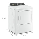 Whirlpool White Front Load Steam Gas Dryer with Moisture Sensing (7.0 Cu.Ft) - WGD5050LW