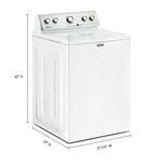 Maytag White Top-Load Washer (4.8 Cu. Ft. IEC) - MVWC565FW