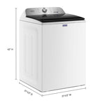 Maytag White Top-Load Washer with Pet Pro (5.4 cu. ft.) - MVW6500MW