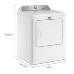 Maytag White Gas Dryer with Pet Pro (7.0 cu. ft.) - MGD6500MW
