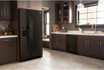 Whirlpool 35.88" 25 Cu. Ft. Black Stainless Steel Side-by-Side Refrigerator - WRS325SDHV