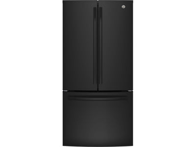 GE Réfrigérateur 18,6 pi³ porte à 2 battants profondeur comptoir noir GWE19JGLBB