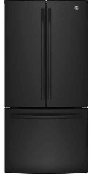 GE Réfrigérateur 18,6 pi³ porte à 2 battants profondeur comptoir noir GWE19JGLBB