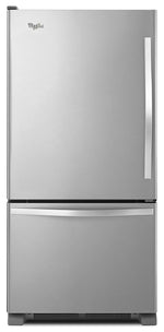 Whirlpool 30" 19 Cu. Ft. Stainless Steel Bottom-Freezer Refrigerator - WRB329LFBM