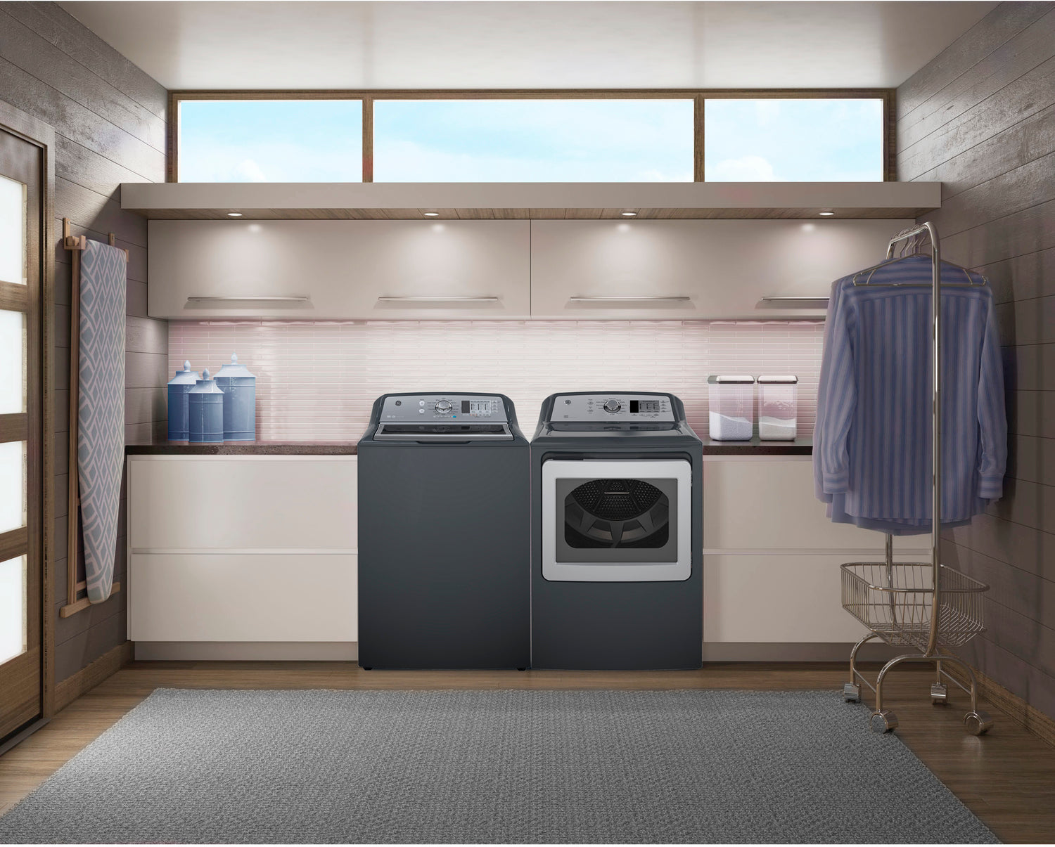 GE Diamond Grey Electric Dryer (7.4 Cu. Ft.) - GTD65EBMKDG