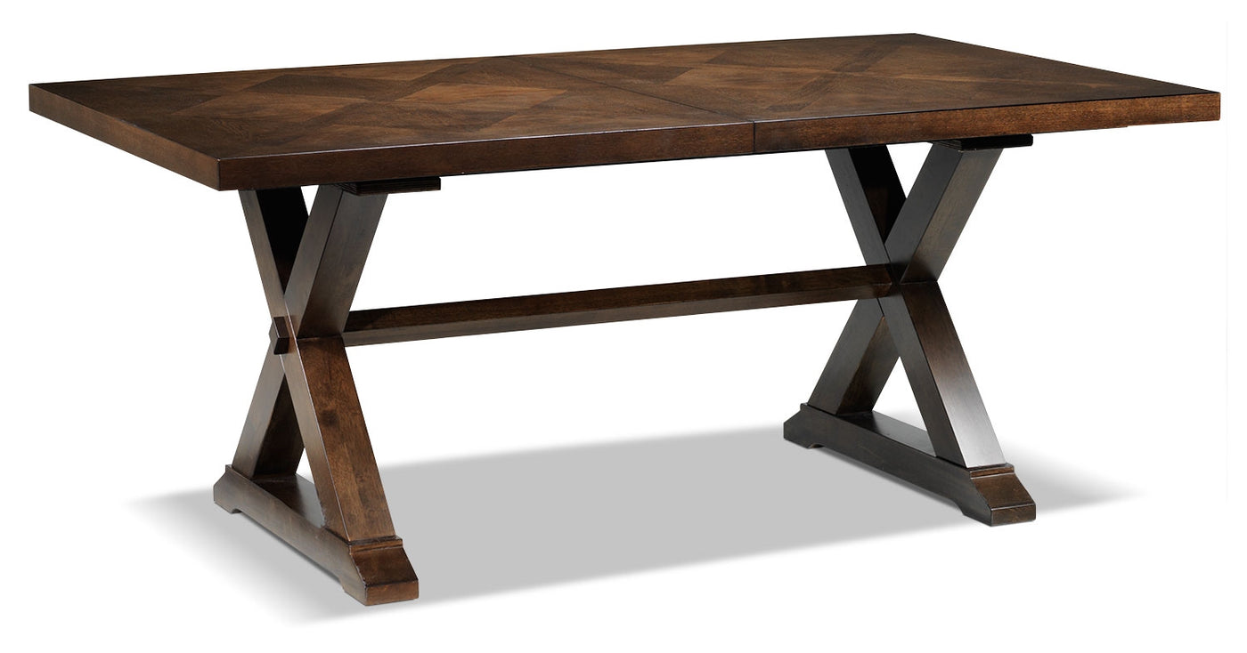 Claira Extendable Dining Table - Rustic Brown