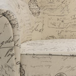 Yanny Accent Chair - Scroll White