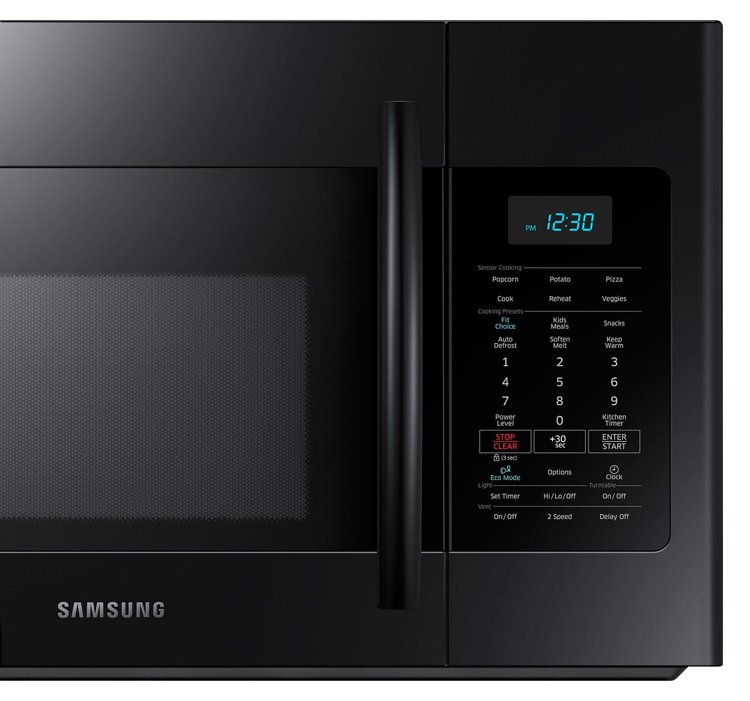 Samsung Four micro-ondes avec hotte intégrée 1,7 pi³ noir ME17H703SHB ...