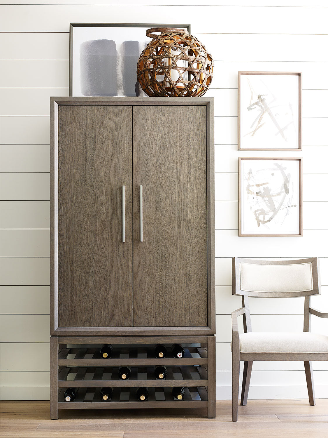 Rachael Ray Highline Bar Cabinet - Greige