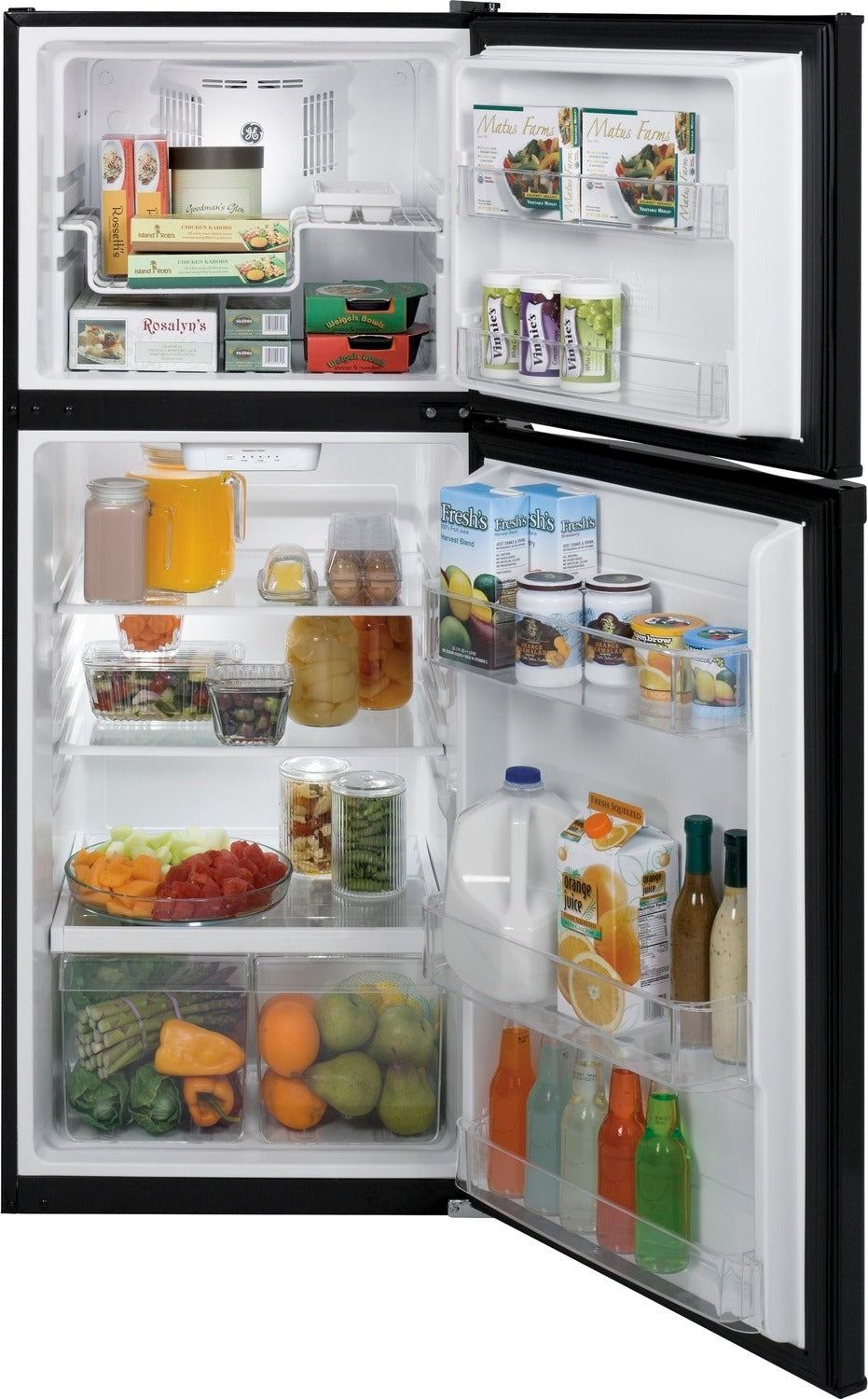 GE Black Top-Freezer Refrigerator (11.55 Cu. Ft.) - GPE12FGKBB